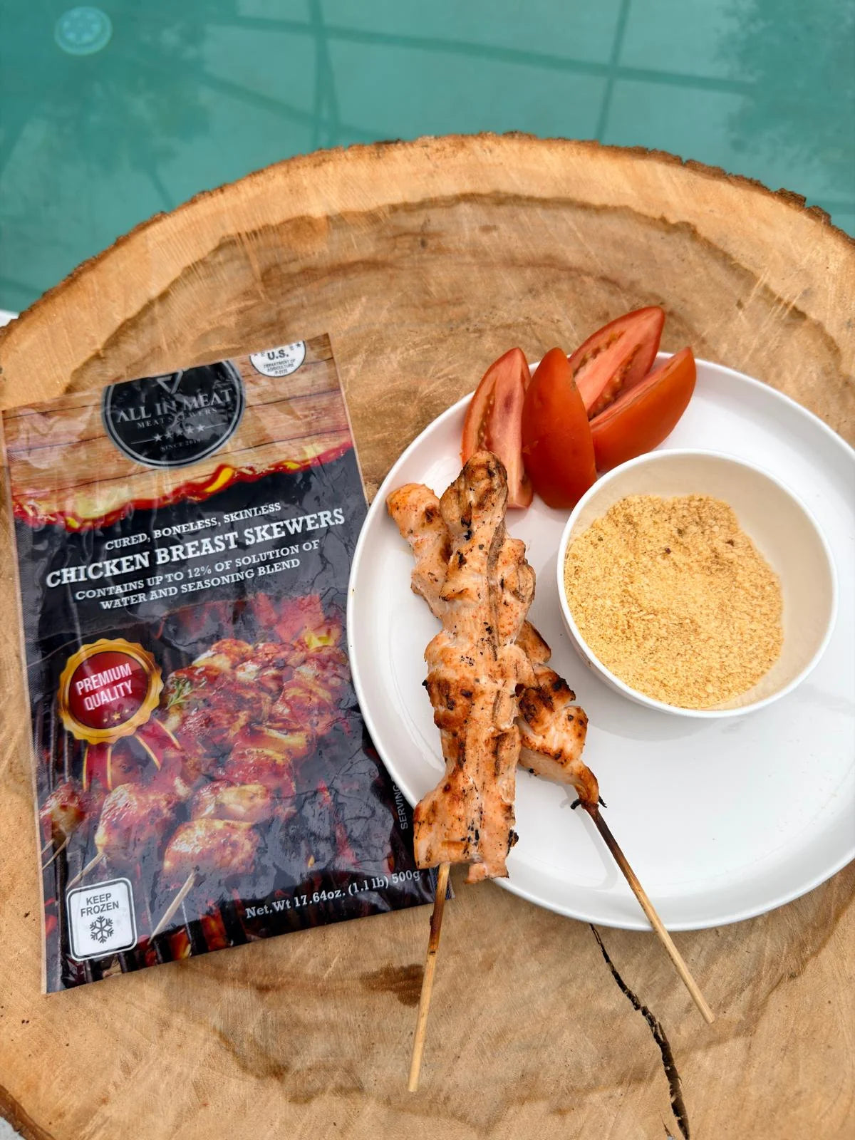 All In Meat Brazilian Chicken Skewers – 5 Pack (1.1 lb)