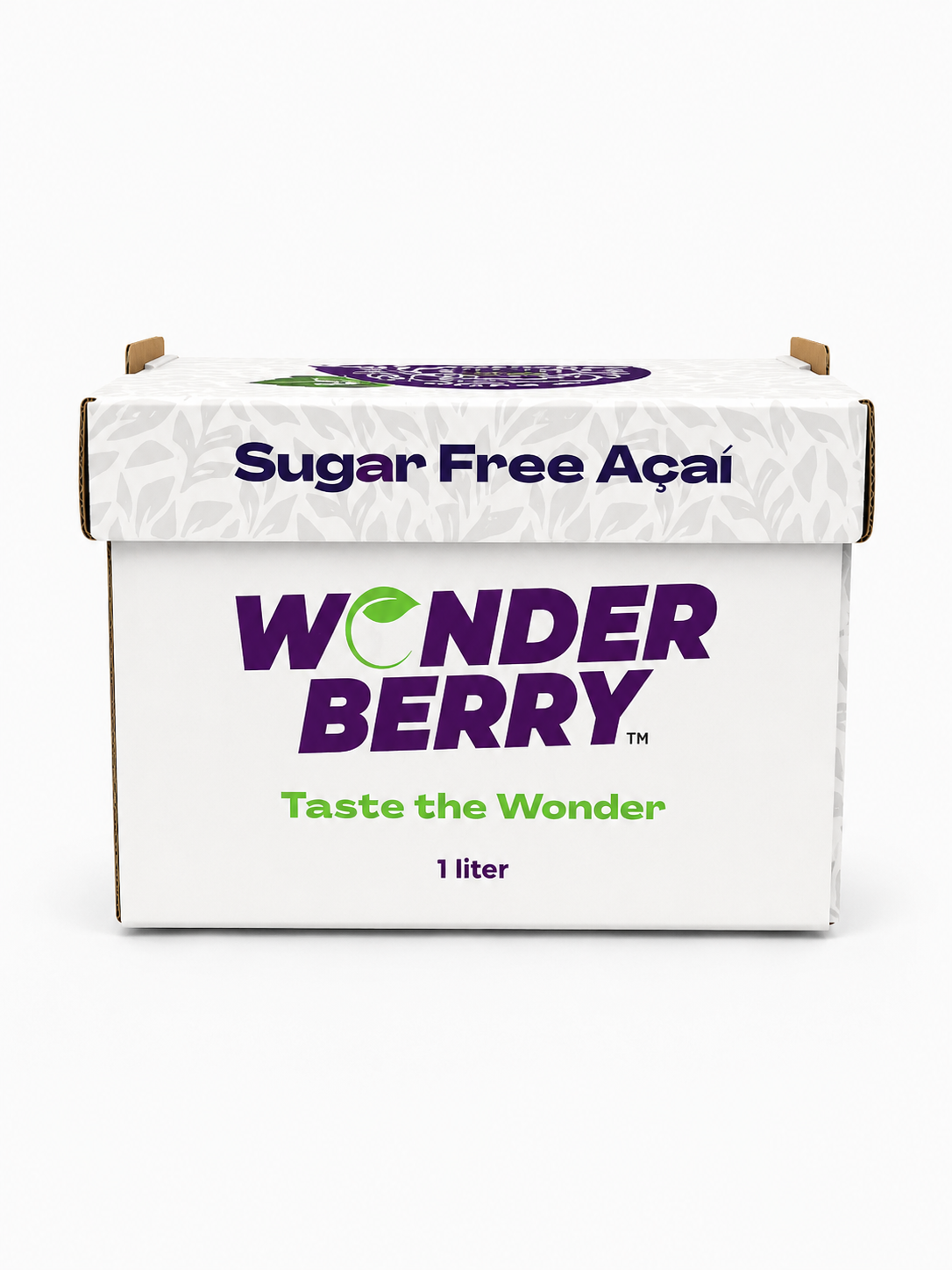 Wonderberry Sugar Free Açaí – 1 liter box front