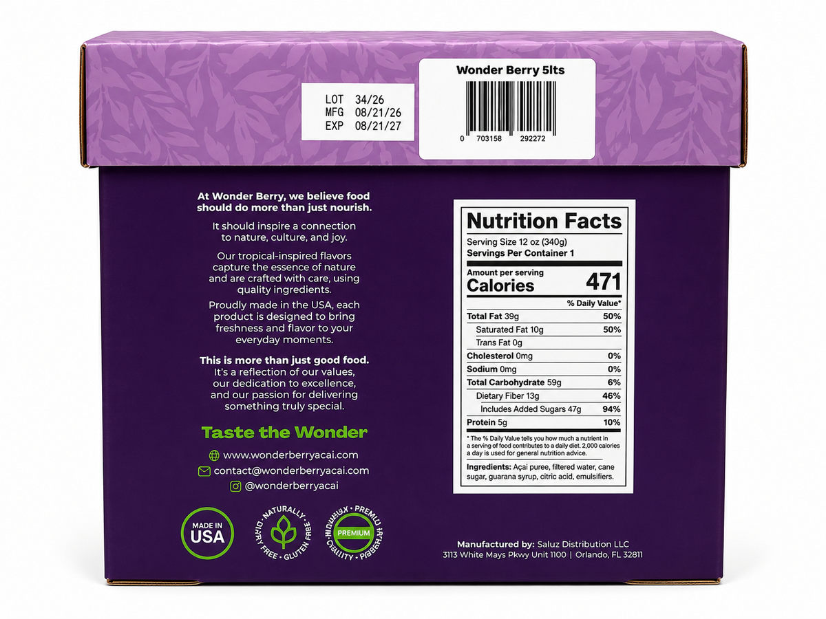 Brazilian Açaí Traditional – 5 L | Wonderberry