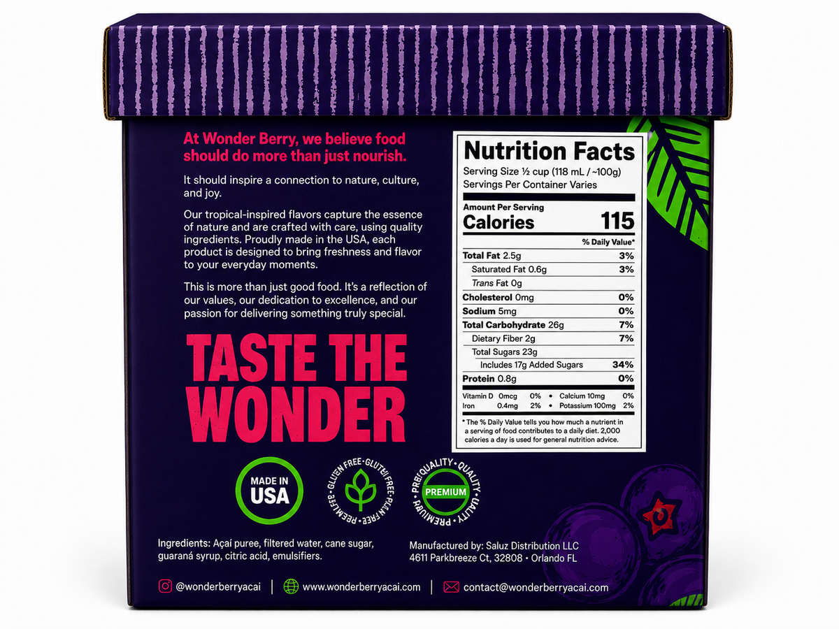 Brazilian Açaí Traditional – 2 L | Wonderberry