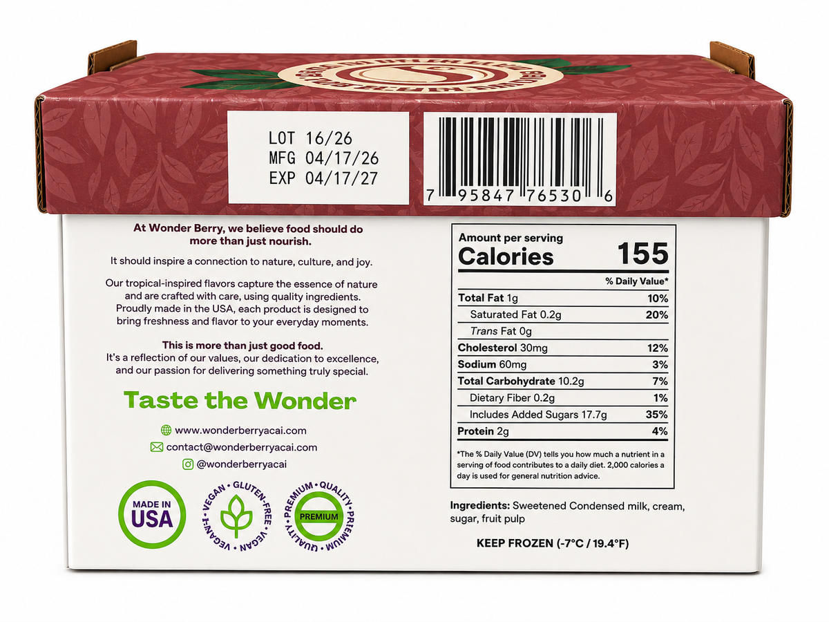 Cupuaçu Cream – 1 L | Wonderberry