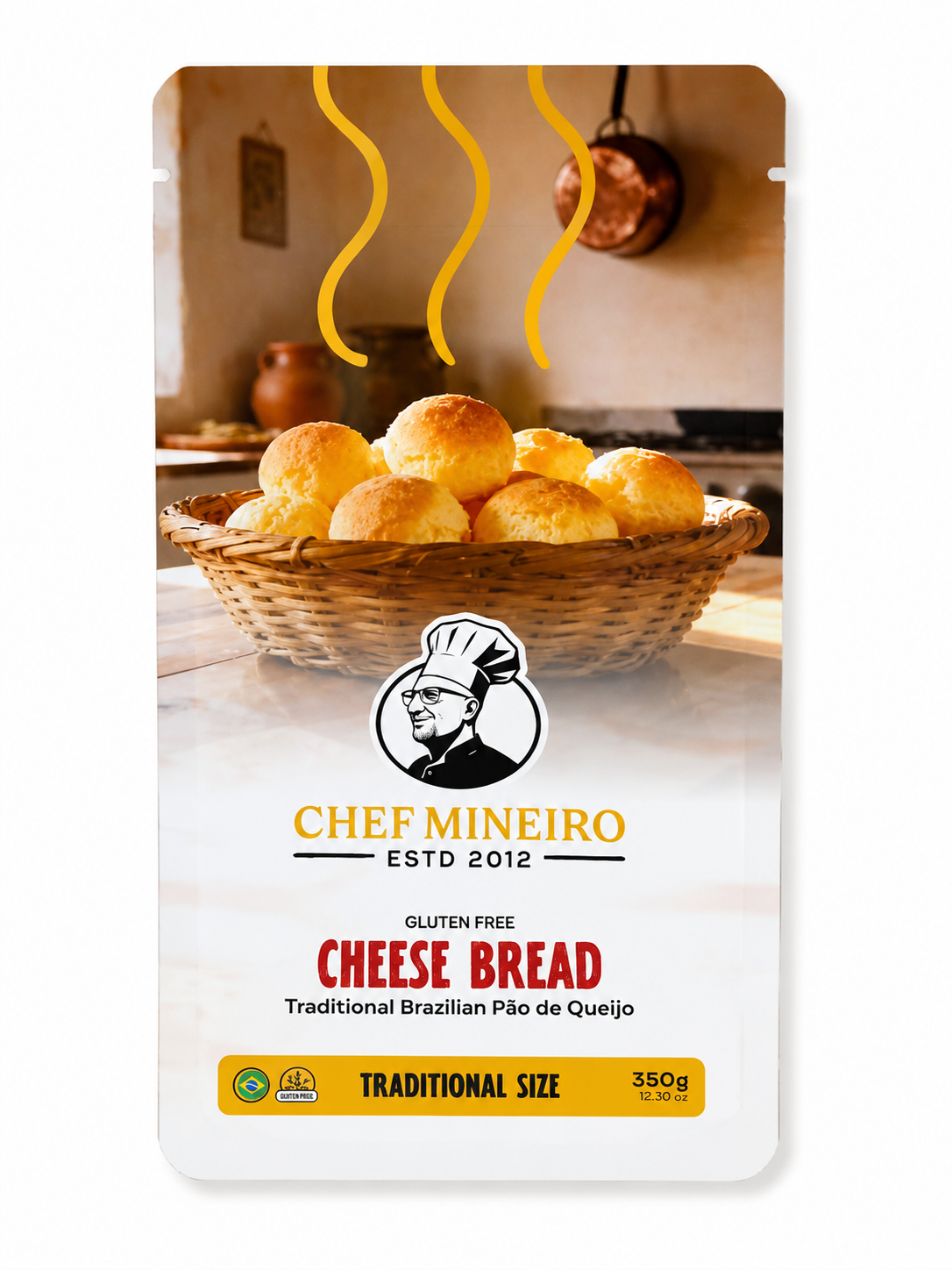 Chef Mineiro Cheese Bread 30g – frente da embalagem