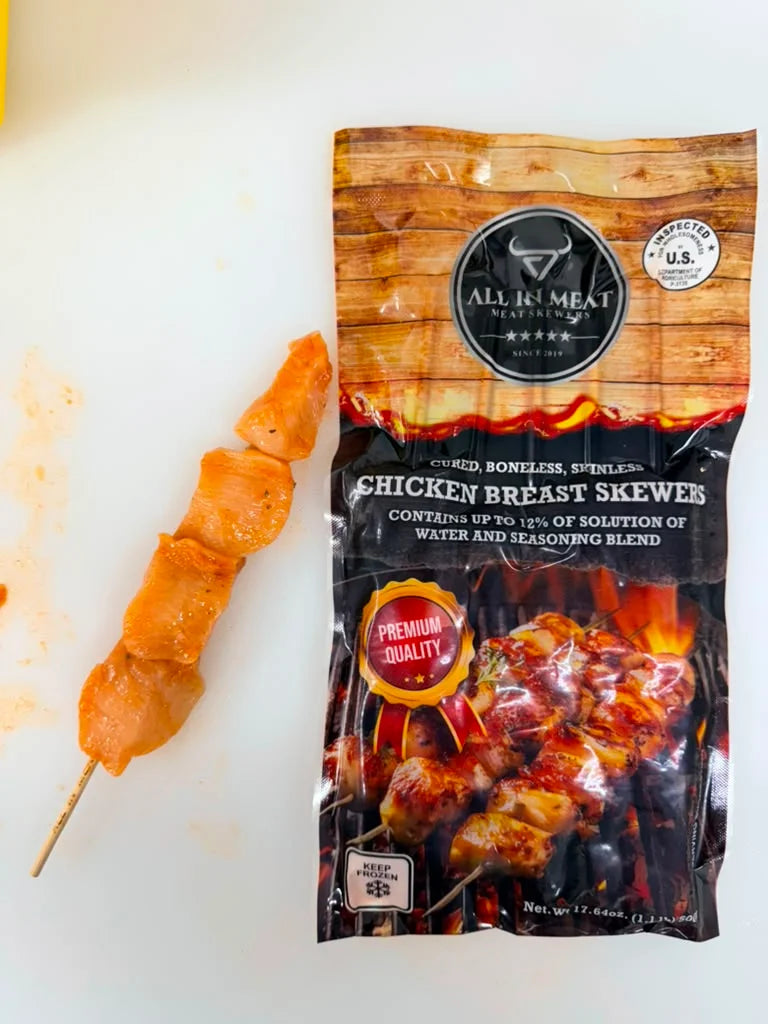 All In Meat Brazilian Chicken Skewers – 5 Pack (1.1 lb)